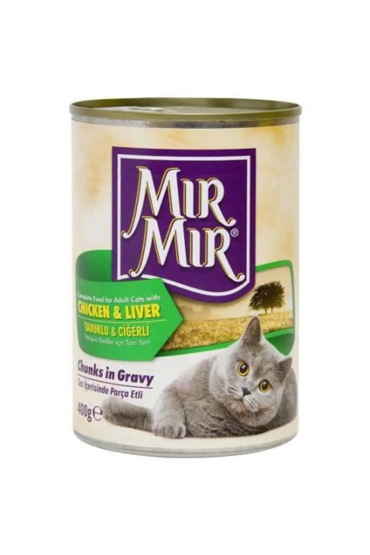 Mır Mır Mırmır Kedi Konserve 12x400 Gr Tavuk Ve Ciğerli