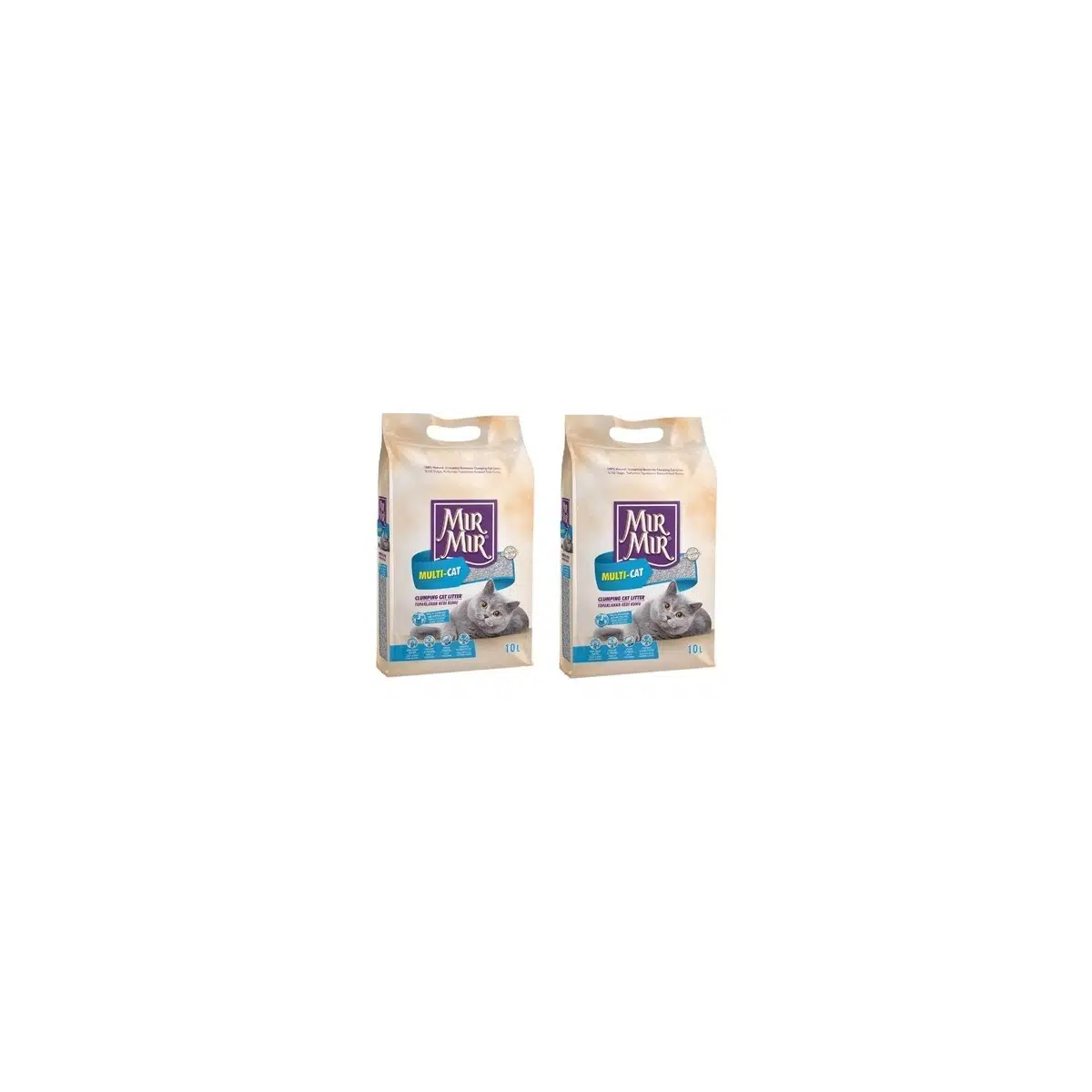 Mırmır Bentonit Multicat Kedi Kumu 2 x 10 Lt