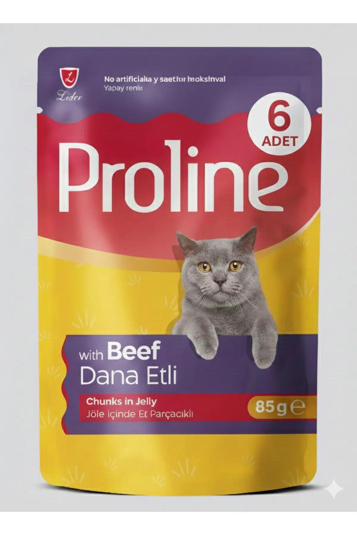 Proline Pouch Dana Etli Yaş Kedi Maması 6 x 85gr