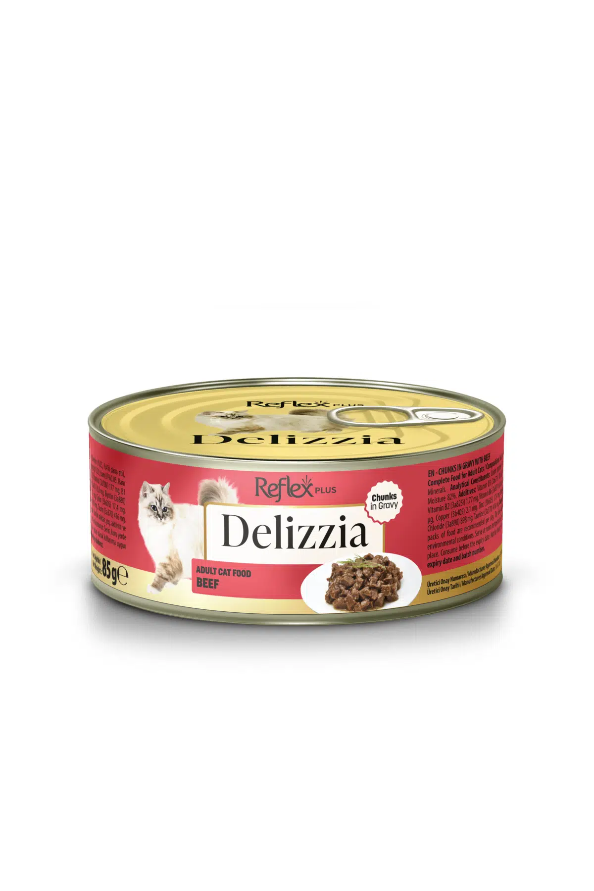 Reflex Plus Delizzia Dana Etli Yetişkin Kedi Maması 85g