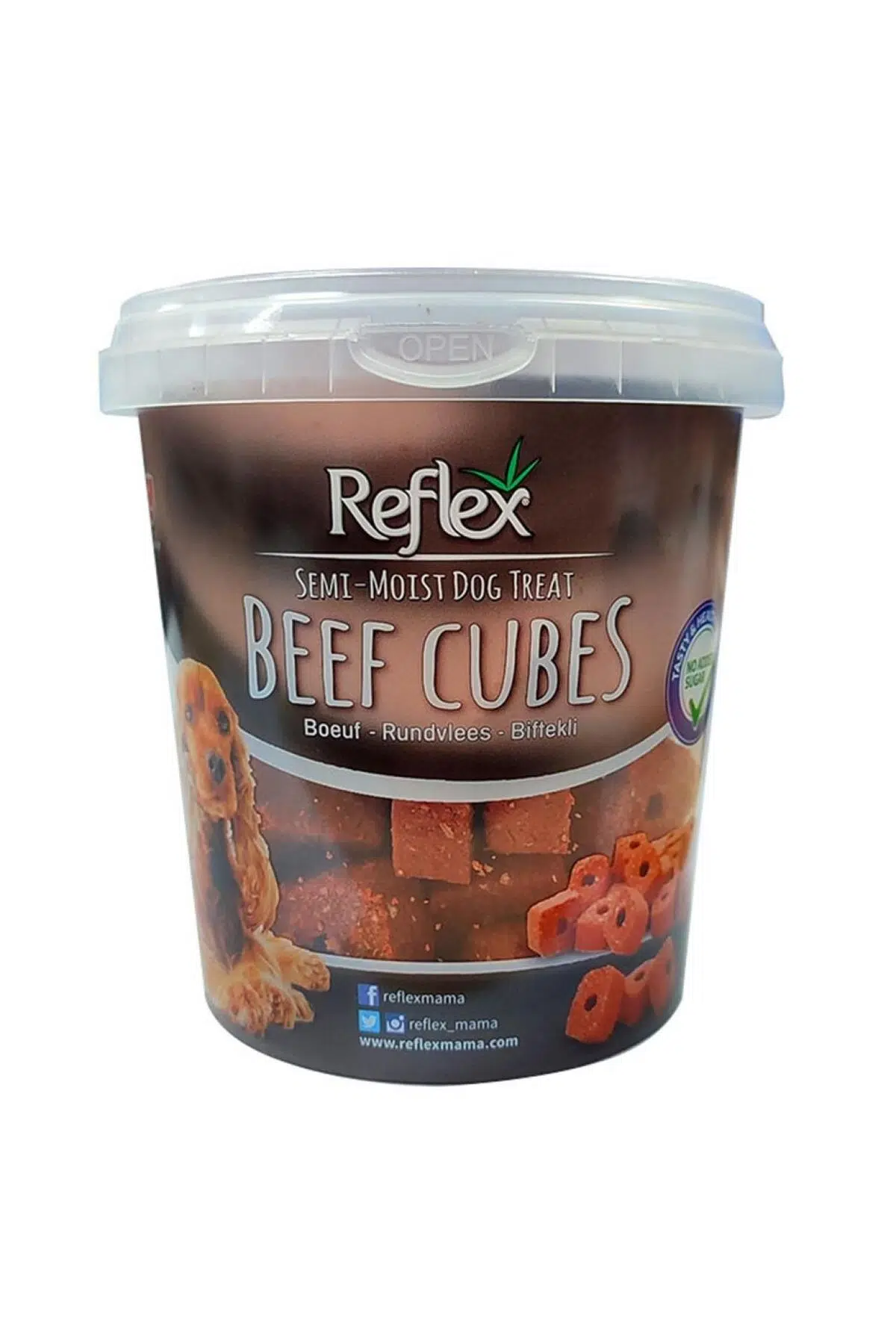 Reflex Semi Moist Biftekli Küp Yetişkin Köpek Ödül Maması 500 G