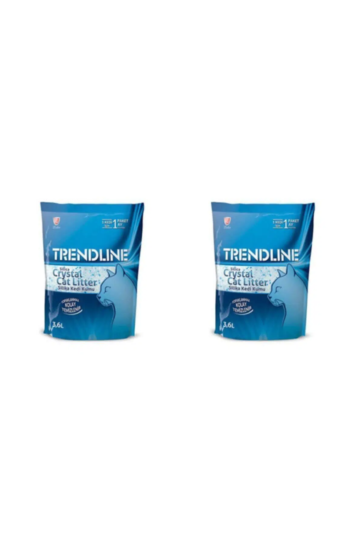 Trendline Tozsuz Silika Kedi Kumu 3.6 Lt X2 Adet